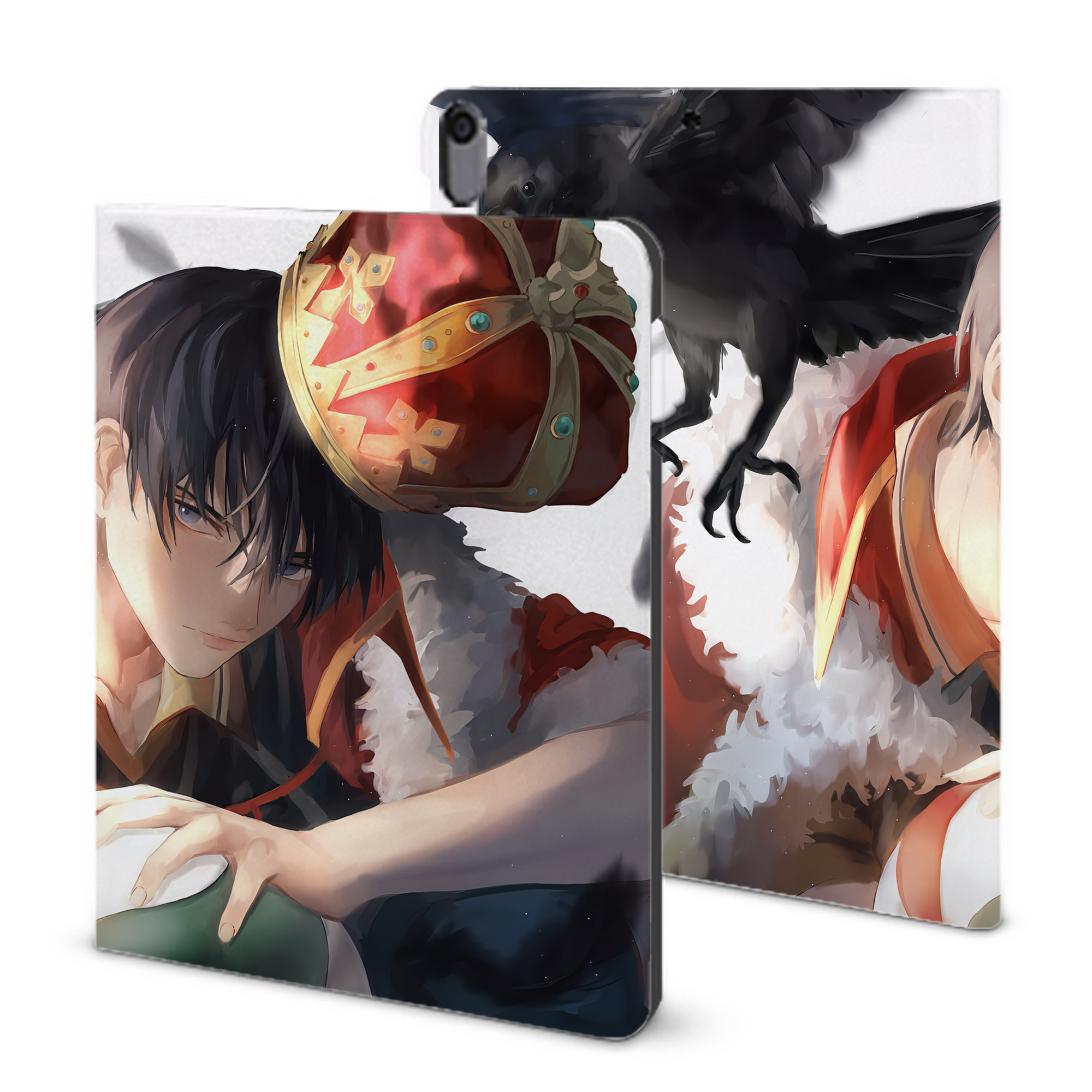 （画像用） ハイキュー!! Haikyu!! IPad ケース ブック型 PUレザー TPU 耐衝撃 軽量 薄型 ペン収納なし 全面保護 IPad 各モデル対応